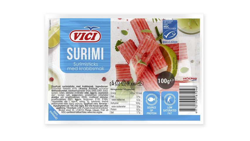 Vici Surimisticks Msc 100g 