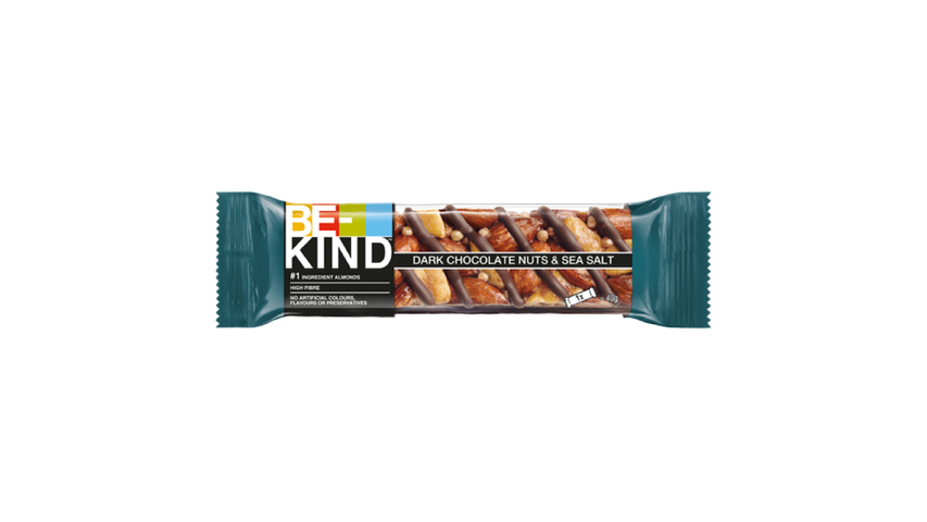 Be-Kind Bar Dark Chocolate Nuts & Sea Salt 40g