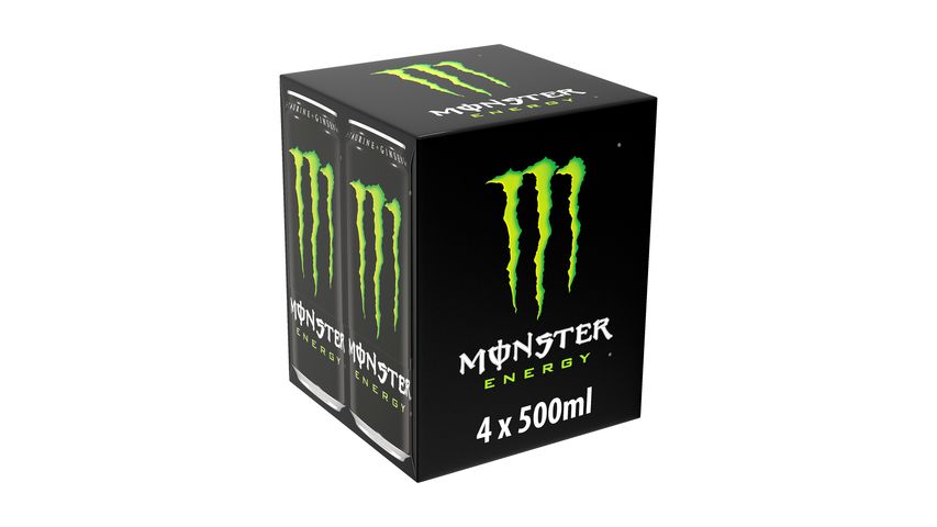 Monster Energy Kolsyrad Energidryck 500ml 4-p