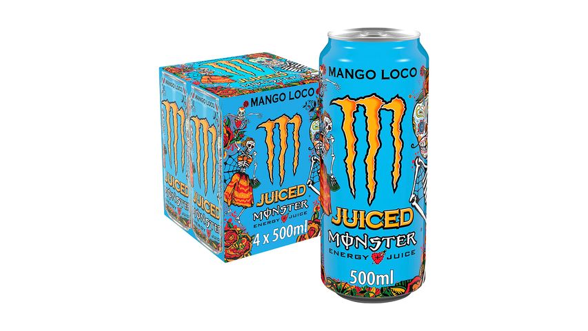 Monster Energy Energidryck Mango Loco 50cl 4-p