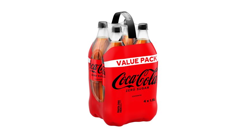 Coca-Cola Läsk Zero 1500ml 4-p