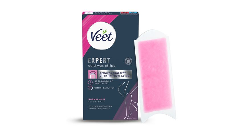 Veet Expert Vaxremsor Normal Hud För Ben & Kropp 20st