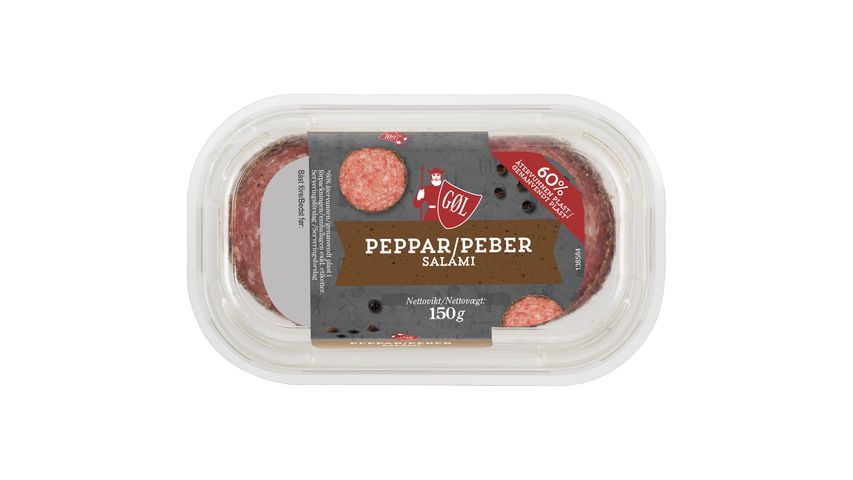 GØL Pepparsalami Skivad 150 g