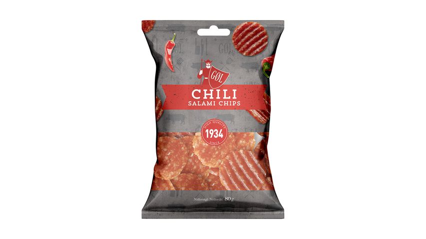 GØL Salami Chips Chili 80g