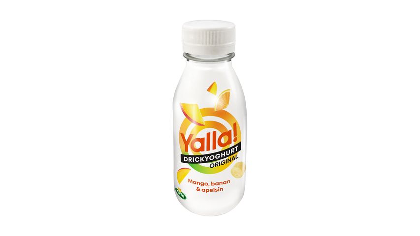 Yoggi Yalla! Drinkyoghurt Mango, Banana & Orange 350ml 