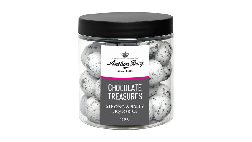 Anthon Berg Chocolate Treasure Strong & Salty Liquorice 150g