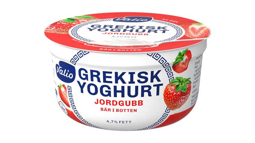 Valio Jordgubb Grekisk Yoghurt 4,7% 150g