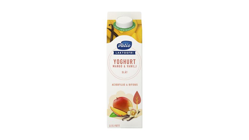 Valio Lactose-Free Yogurt Smooth Mango/Vanilla, 2.1% 1L