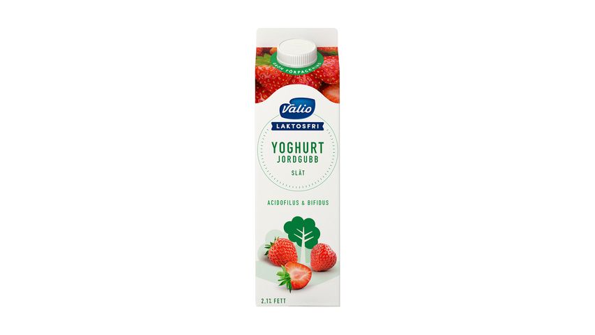 Valio Yoghurt Jordgubb Laktosfri 1000g