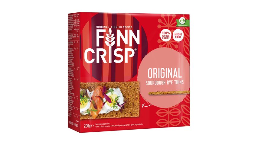 Finn Crisp vékony ropogós teljes kiőrlésű kenyér 200 g