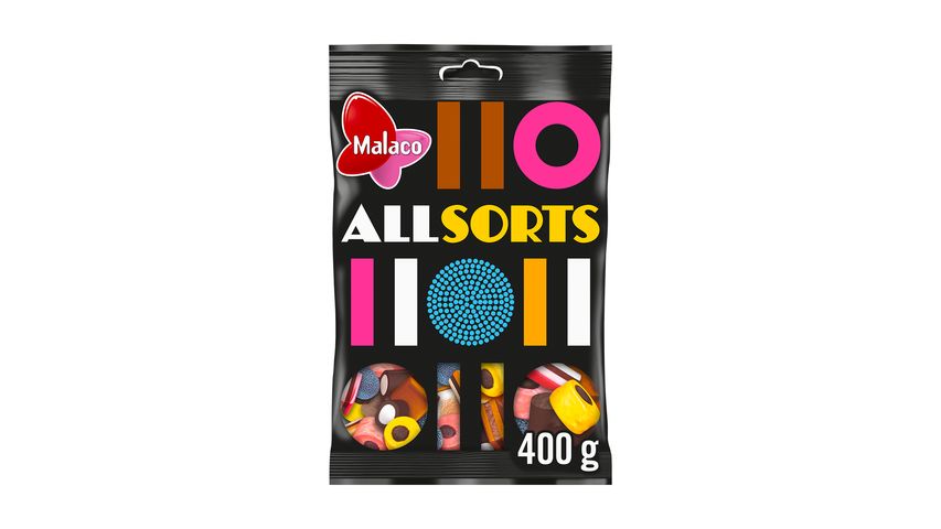 Allsorts Licorice Confection English 400g 