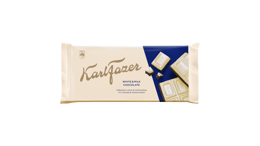 Fazer Karl Fazer White & Milk Chocolate 131g