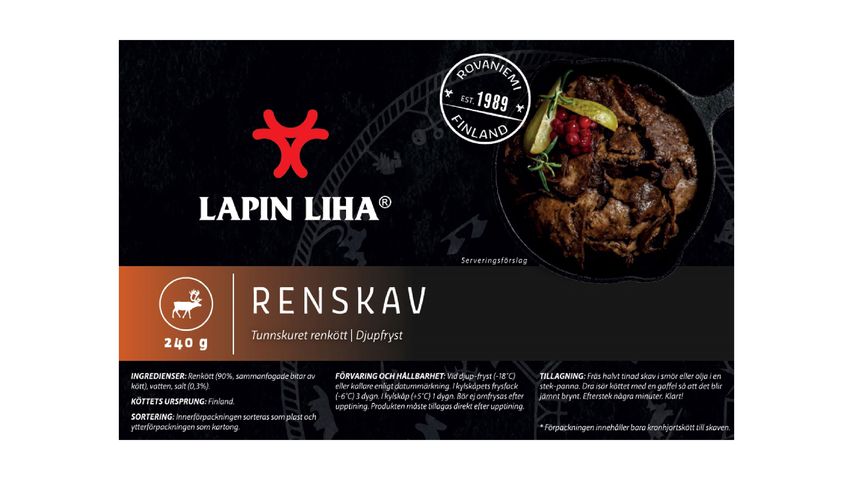 Lapin Liha Sliced Reindeer Meat 240g