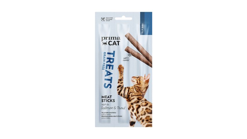 PrimaCat Meat Stick Lax Och Forell 15g