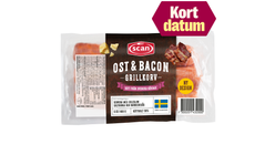 Scan Grillkorv Ost & Bacon 480g - kort datum