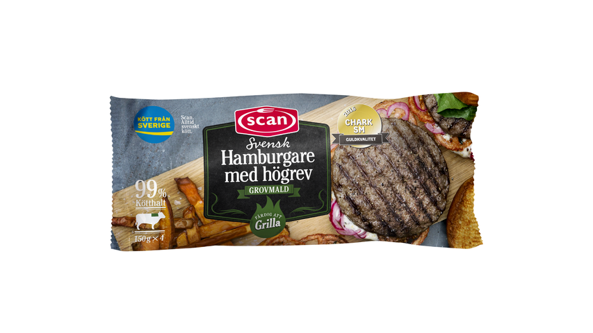 Scan Hamburgare Med Högrev 600g