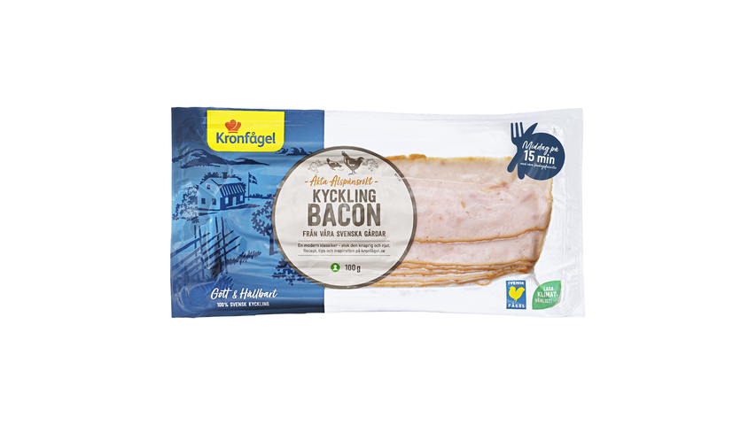 Kronfågel Kyckling Bacon 100g