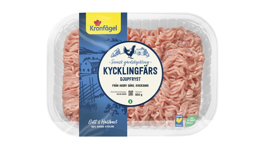 Kronfågel Kycklingfärs Fryst 800g 