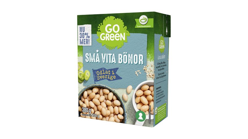 GoGreen Små Vita Bönor 380g