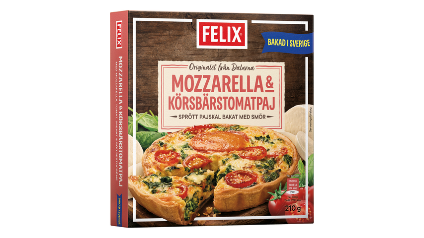 Felix Pie Veggie Mozzarella & Cherry Tomato 210g