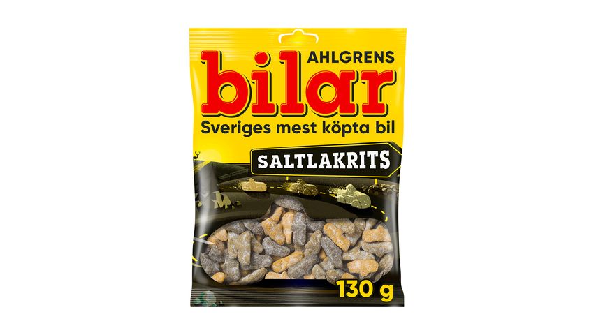 Cloetta Ahlgrens Bilar Saltlakrits 130g