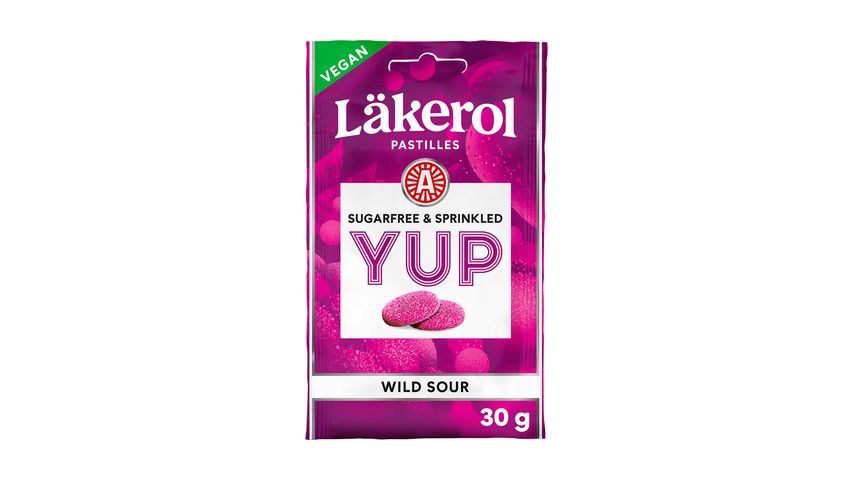 Läkerol Yup Wild Sour Sockerfria Pastiller 30g 