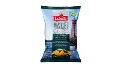 Estrella Västkustchips Havssalt Räfflade 180g