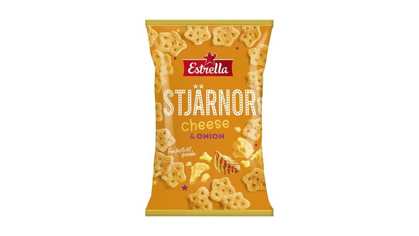 Estrella Stars Cheese & Onion 85g