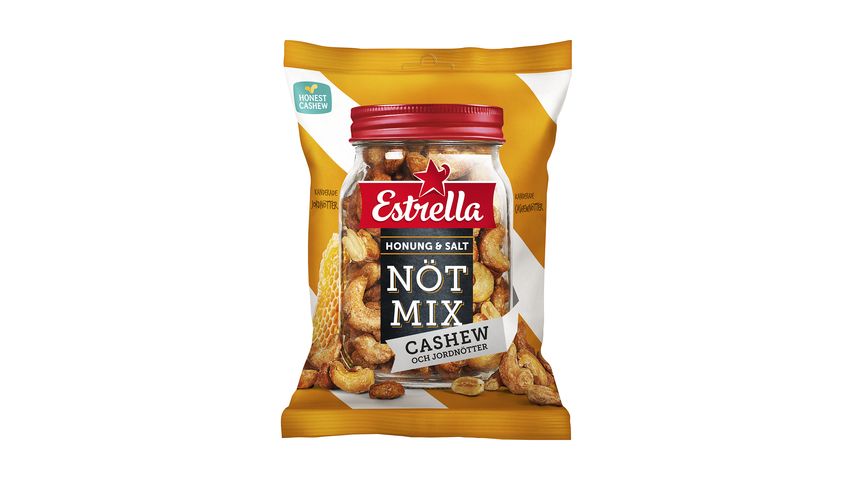 Estrella Nötmix Honung & Salt 175g