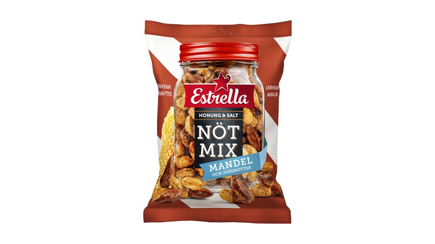 Estrella Nötmix Honung & Salt Mandel 175g