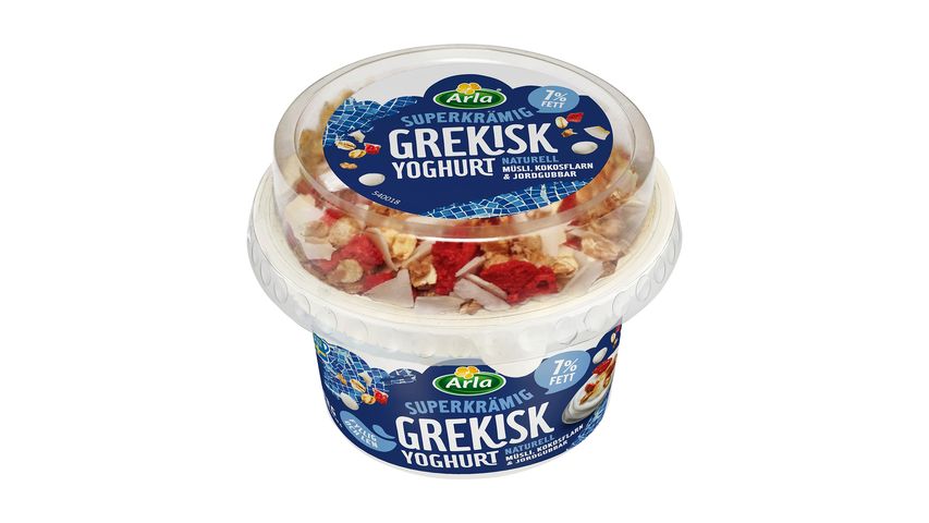 Arla Ko Mild Greek Yoghurt With Topping 188g