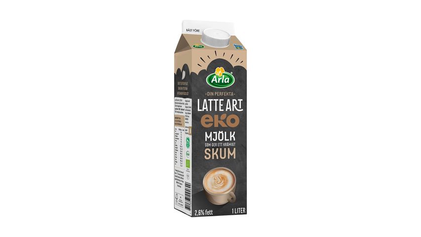 Arla ® Latte Art ® ekologisk mjölk 2,6% 1 L