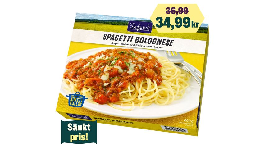 Dafgårds Spagetti Bolognese 400g delivery from foodora market Västerort in