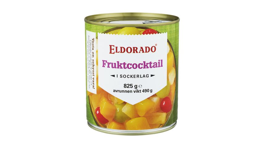 Eldorado Fruktcoctail I Sockerlag 825g 