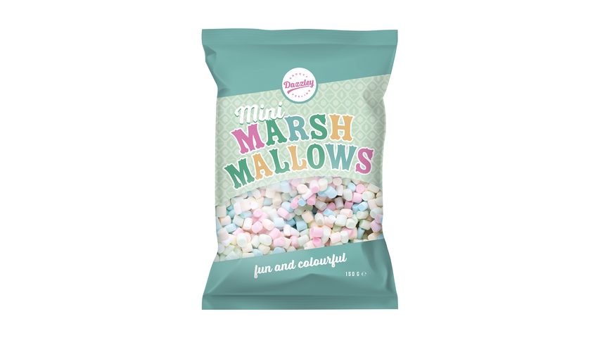 DAZZLEY MINI MARSHMALLOW COLOR - 150gr - Ditt svenska s