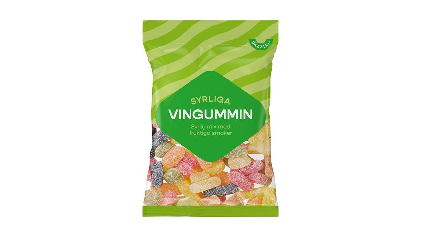 Dazzley Winegum Sour 190g 