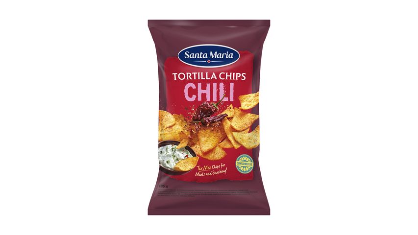 Santa Maria Chips Tortilla Chili 185G 