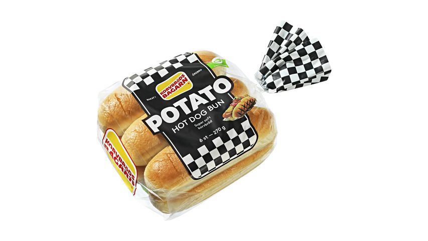 Korvbrödsbagarn Potato Hot dog buns 270g