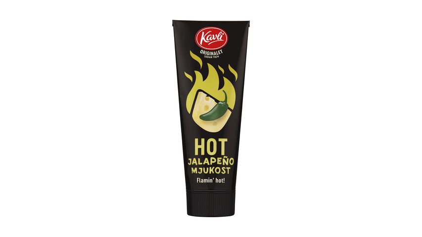 Kavli Soft Cheese Hot Jalapeno 16% 250g