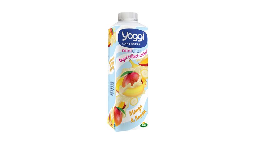 Yoggi® Mini Lactose -Free Yogurt Mango Banana 1000g 