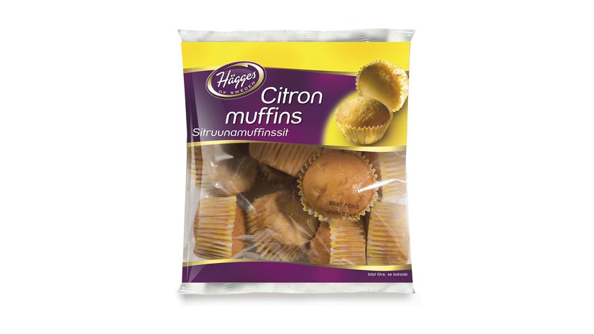 Hägges Muffins Citron 200g 10-p