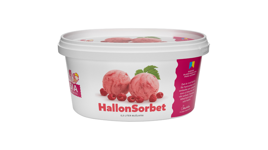 SIA Glass Hallonsorbet 500ml