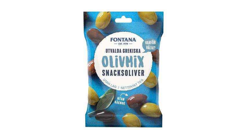 Fontana Snacksoliver Olivmix Naturella 70g