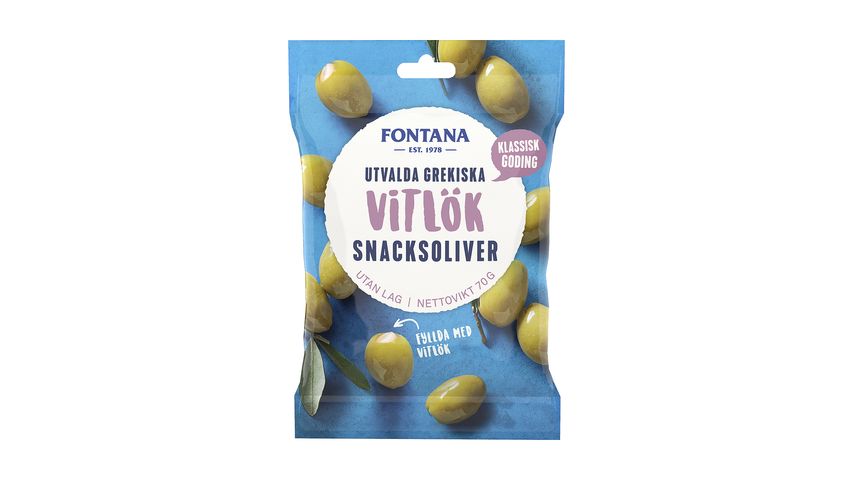 Fontana Snacksoliver Vitlök Fyllda 70g