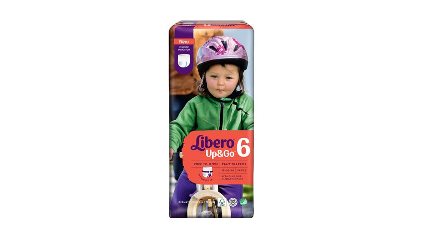 Libero Up&Go Pants Diaper Size 6 13-20kg | 34pk