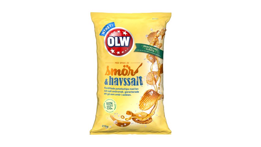 OLW Chips Smör & Havssalt 275g