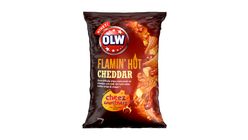 Olw Chips Flamin Hot Cheddar 275g