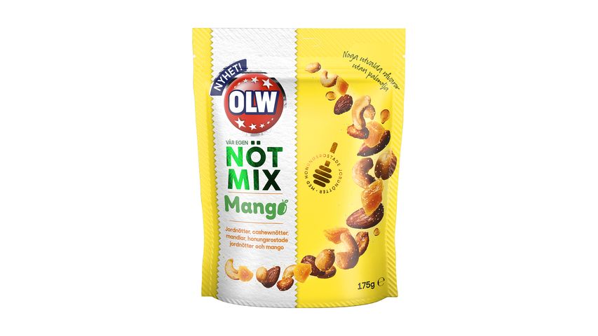 Olw Nötmix Mango 175g 