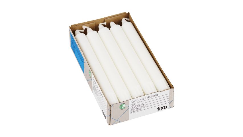 Fixa Kronljus 20Cm Vit 10-p 