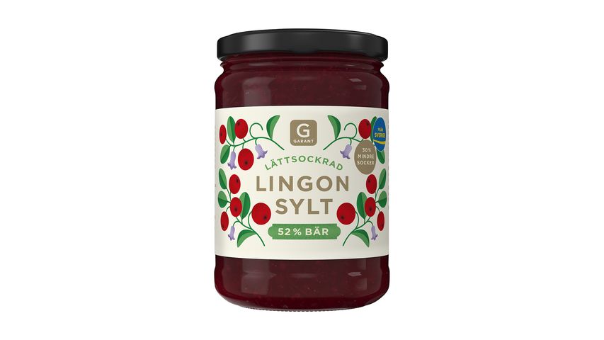 Guarantee Lingonberry Jam Lightly Sugared 365g